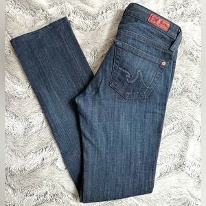 AG Adriano Goldschmied Jeans - The Casablanca Straight Slim Jean - Women’s Sz 24